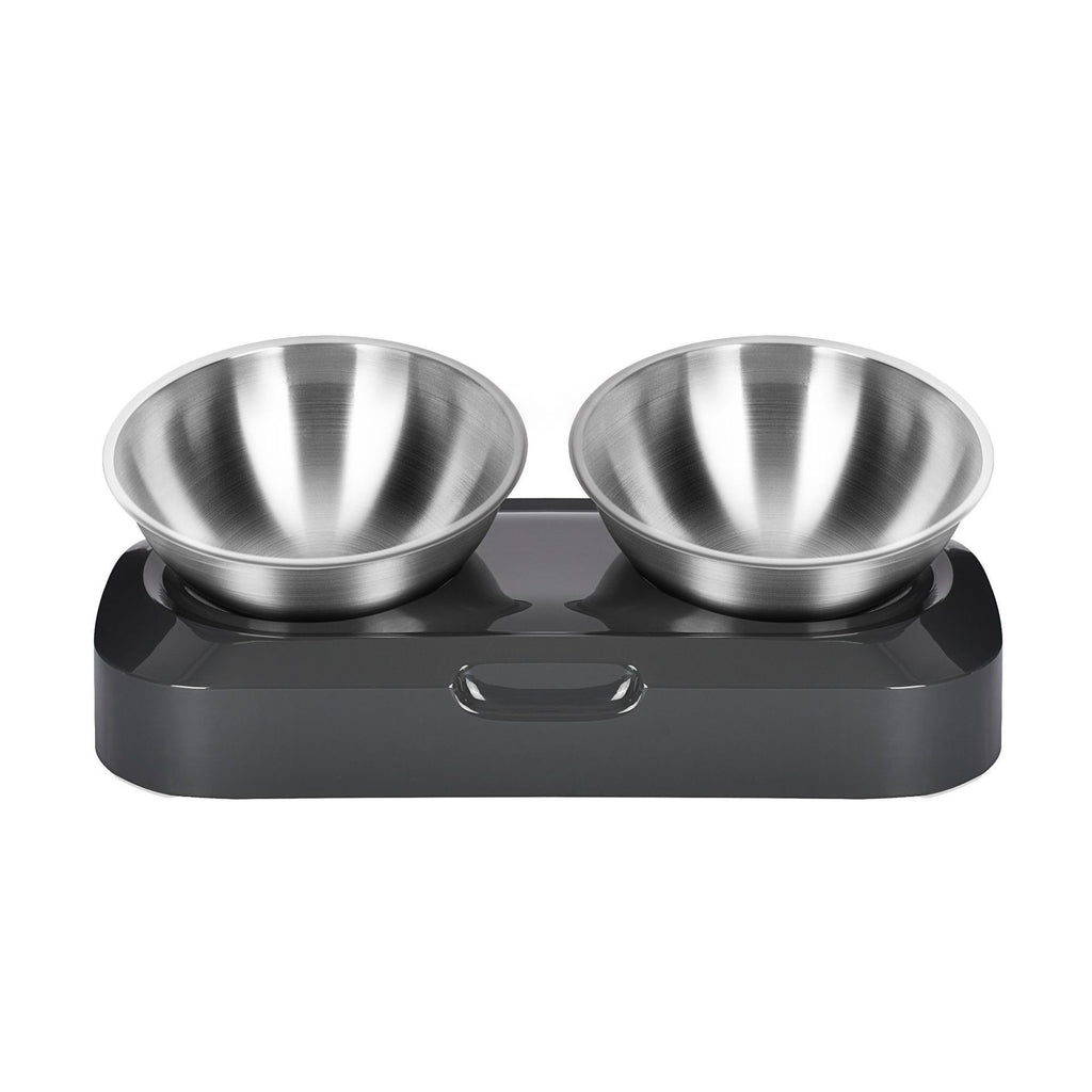Stainless Steel Pet Feeder Slanted Neck Bowl