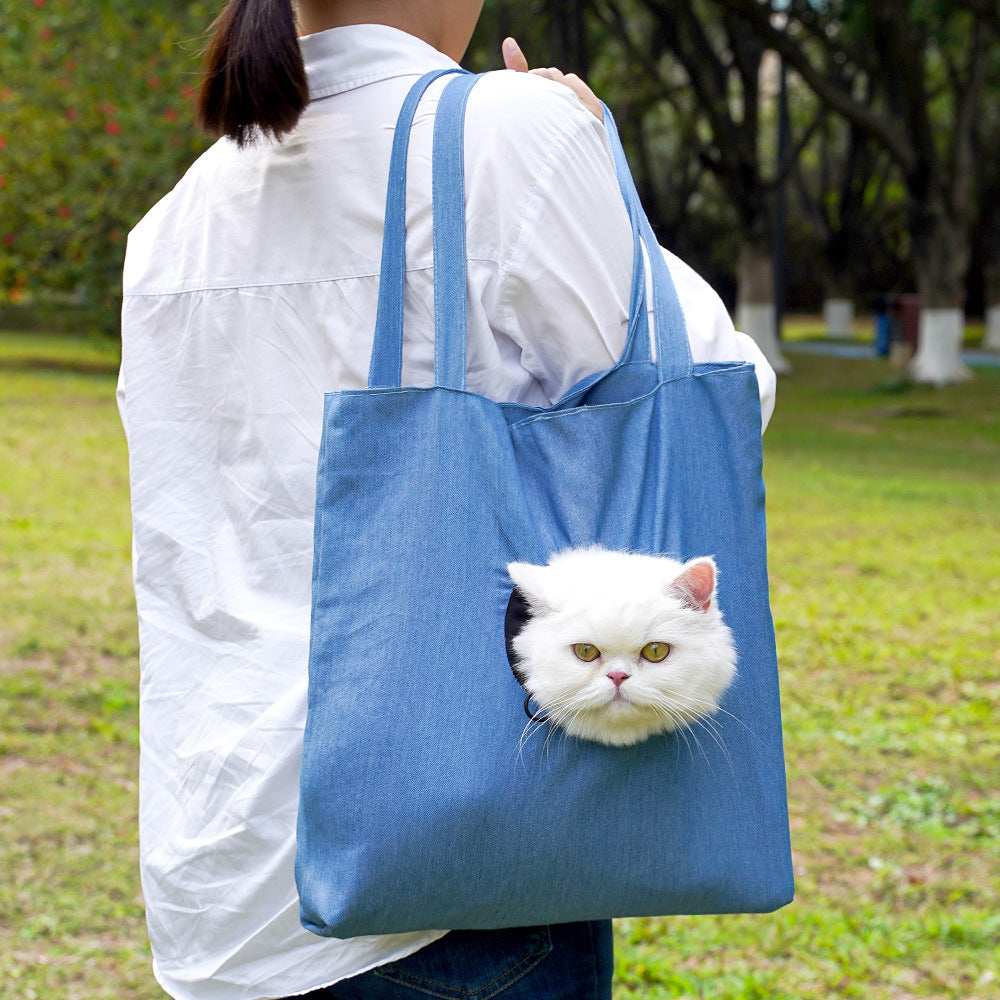 Pet Outing Shoulder Bag Cartoon Design