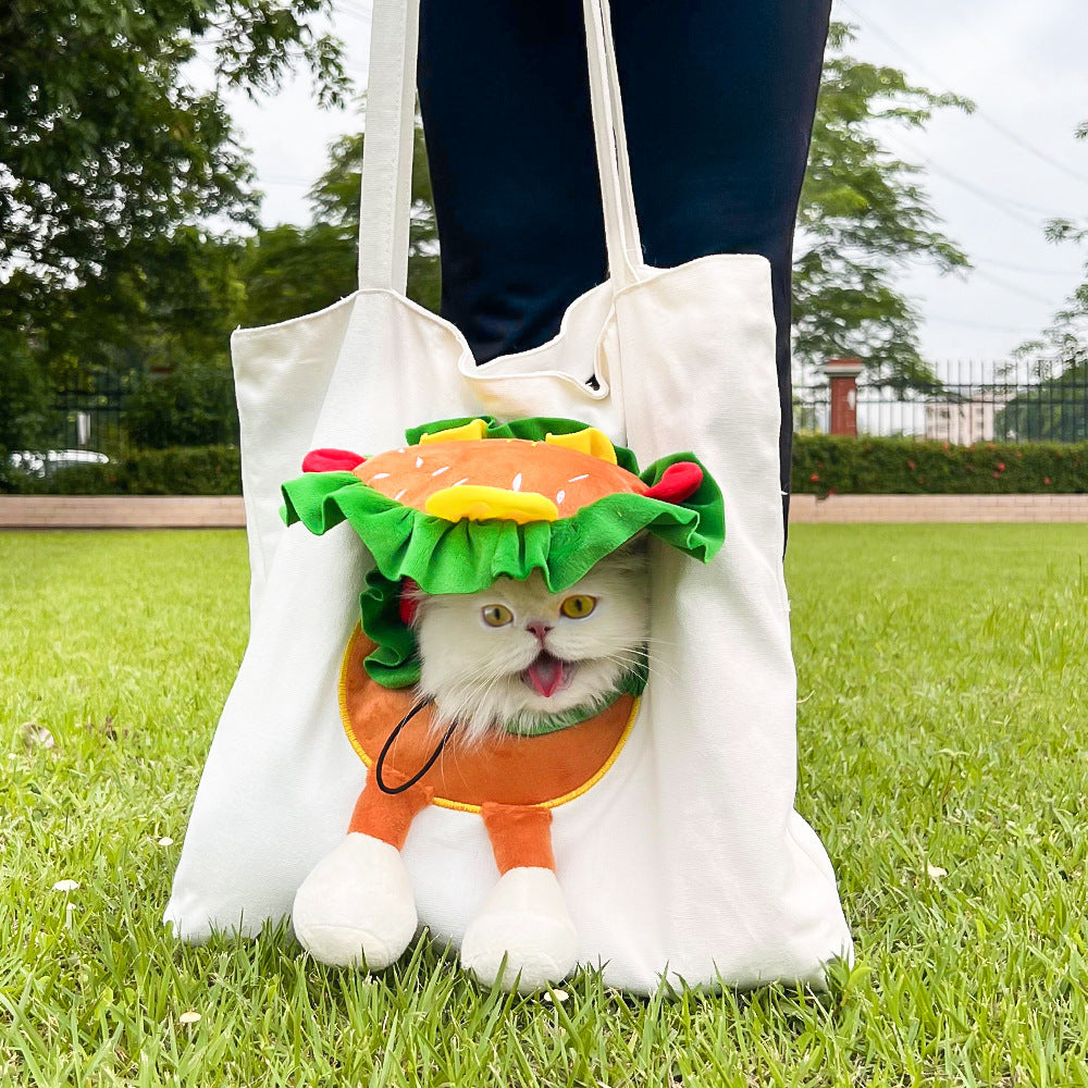 Pet Outing Shoulder Bag Cartoon Design