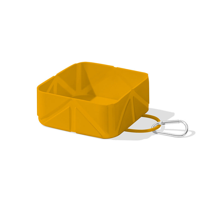 Foldable Silicone Pet Bowl for Outdoor Use