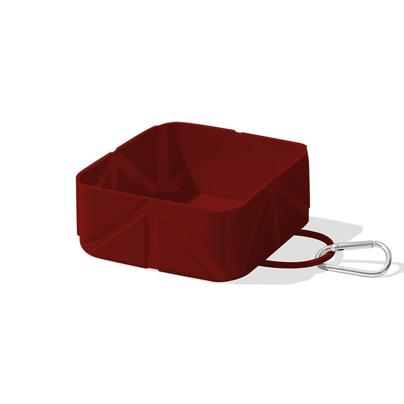 Foldable Silicone Pet Bowl for Outdoor Use