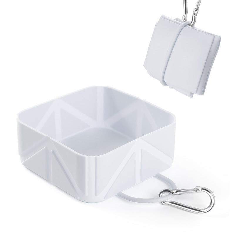 Foldable Silicone Pet Bowl for Outdoor Use