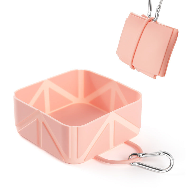 Foldable Silicone Pet Bowl for Outdoor Use
