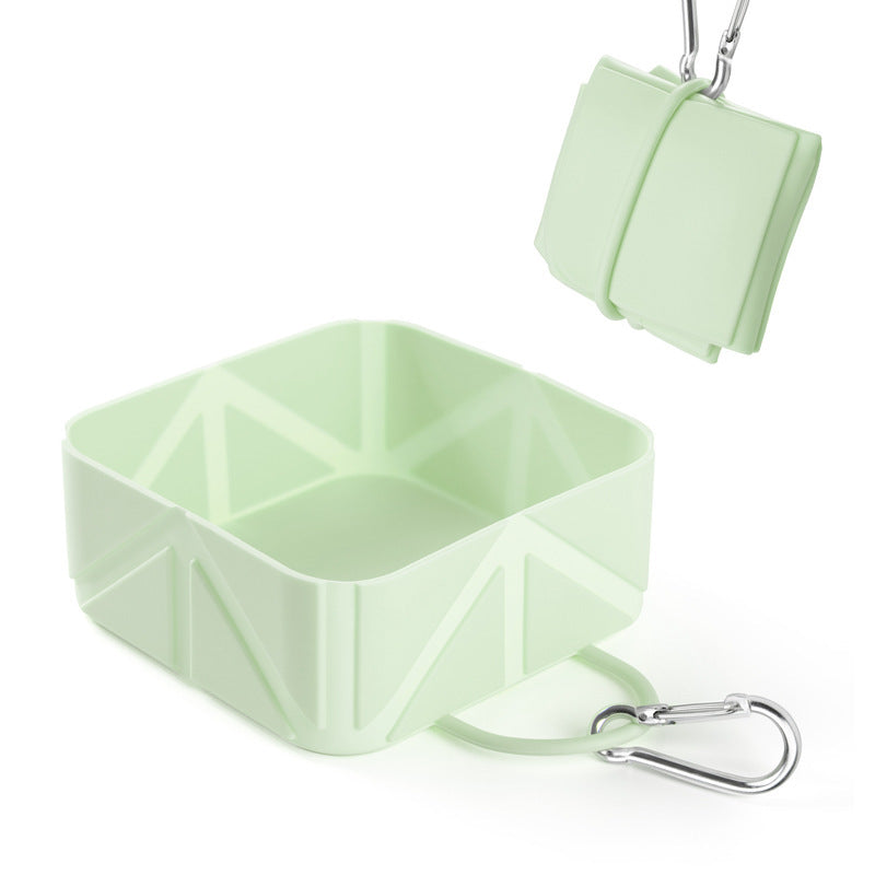 Foldable Silicone Pet Bowl for Outdoor Use